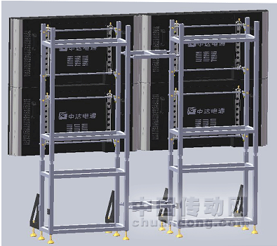 中達電通新型模塊化箱體及安裝的LCD液晶顯示單元