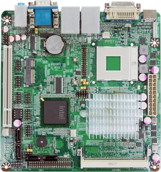 上凝電子 Intel GM45 min-itx, VGA/DVI/HDMI嵌入式主板