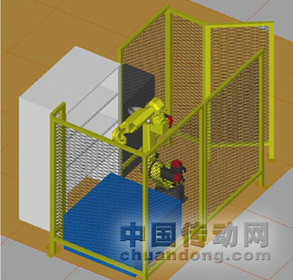 砂芯去毛刺展示系統(tǒng)示意圖